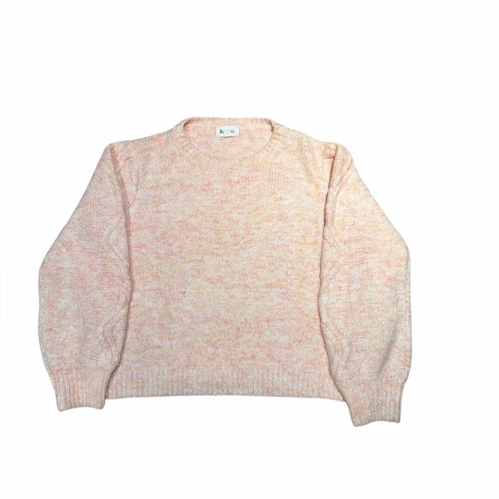 &merci oversized crew neck sweater